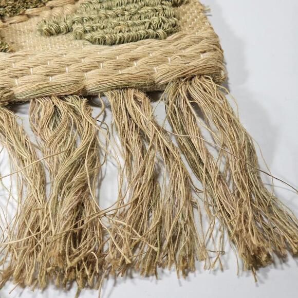 Vintage 1986 ICA Wall Hanging Southwest Woven Jute Textured 3D Cactus Tapestry - Picture 9 of 15